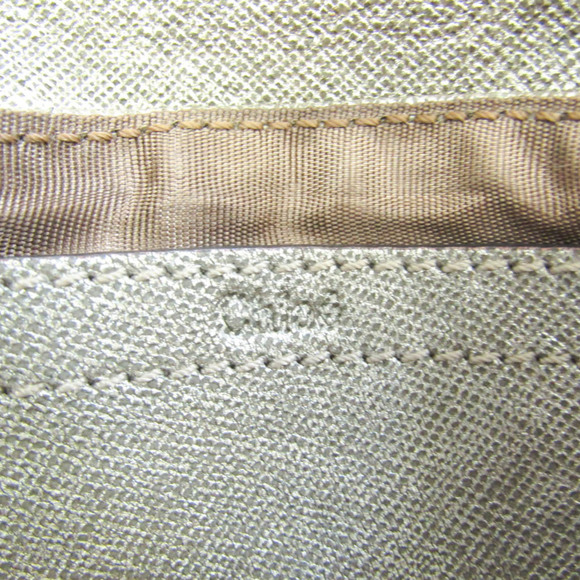 CHLOE Ribbon Women's Coated Canvas Shoulder Bag,Tote Bag Gold - Picture 7 of 10